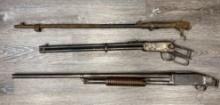OUT OF STATE ONLY LOT OF THREE: RIFLES AND SHOTGUN (PARTS GUNS)