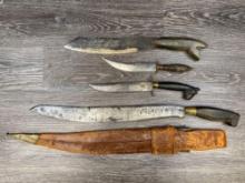 GROUP OF (4) ANTIQUE PHILIPPINE EDGED WEAPONS