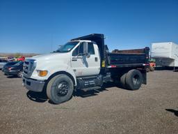 2013 Ford F750 S/A Dump Truck