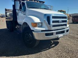 2013 Ford F750 S/A Dump Truck