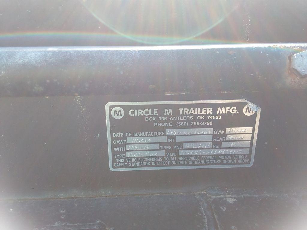 2006 Circle M 30ft T/A Pintlehitch Equipment Trailer