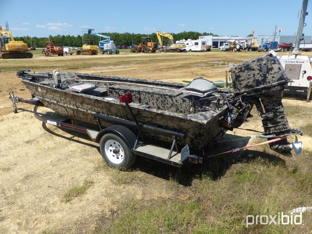 2002 Excel 1652 ''Big Dog'' Series Duck Boat, w/ 2004 40hp 2 cycle Nissan p