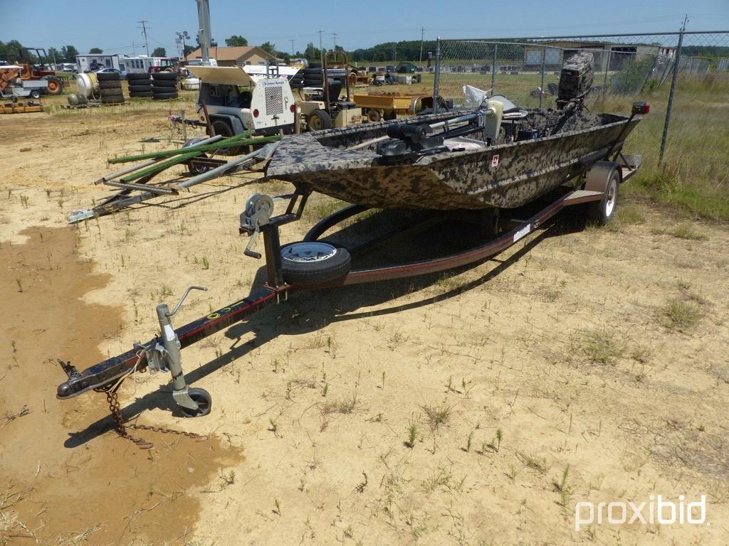 2002 Excel 1652 ''Big Dog'' Series Duck Boat, w/ 2004 40hp 2 cycle Nissan p