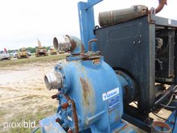 Gorman Rupp 4 Inch Self Priming Centrifugal Pump, Model T4A60S-4024T s/n 1515069N, Powered by John D