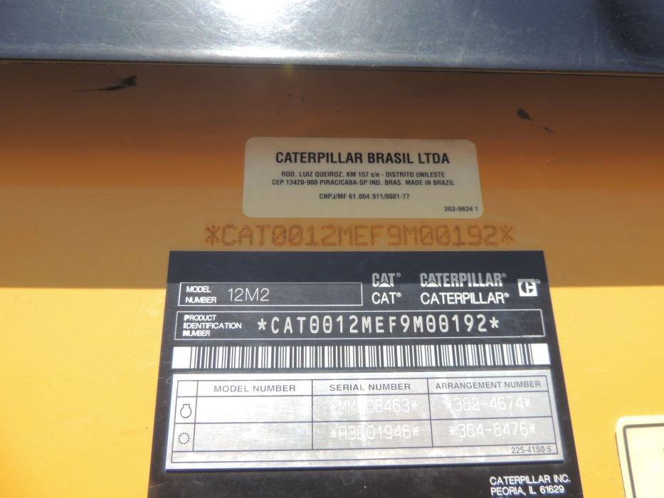 2012 Caterpillar 12M2 VHP Plus Motor Grader