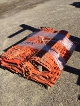 PALLET OF PLASTIC CONSTRUCTION FENCING