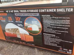 TMG-DT4041CF 40FT X 40FT DUAL TRUSS STORAGE CONTAINER SHELTER