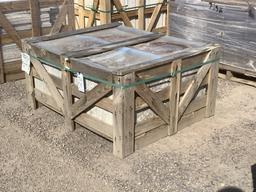 CRATE OF TRAVERTINE PAVERS