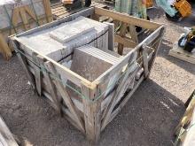 CRATE OF TRAVERTINE PAVERS