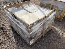 CRATE OF TRAVERTINE PAVERS