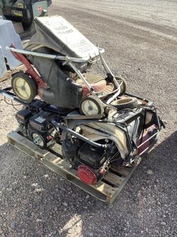 PALLET OF LAWN MOWERS