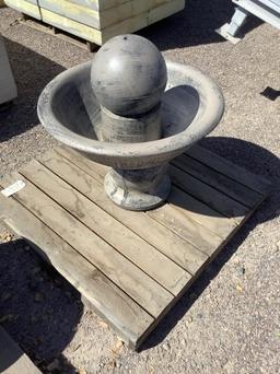 CONCRETE BALL FOUNTAIN