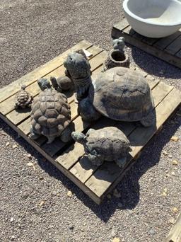 7 CONCRETE TURTLES