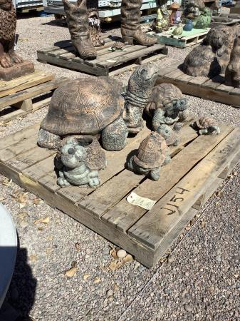 7 CONCRETE TURTLES