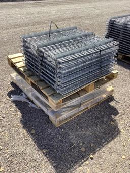 (2) PALLETS OF PALLET RACKING SHELVES