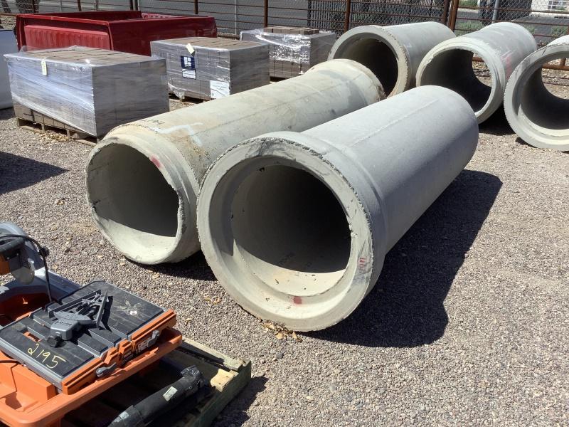 (2) PIECES OF 24IN X 8FT CONCRETE PIPE