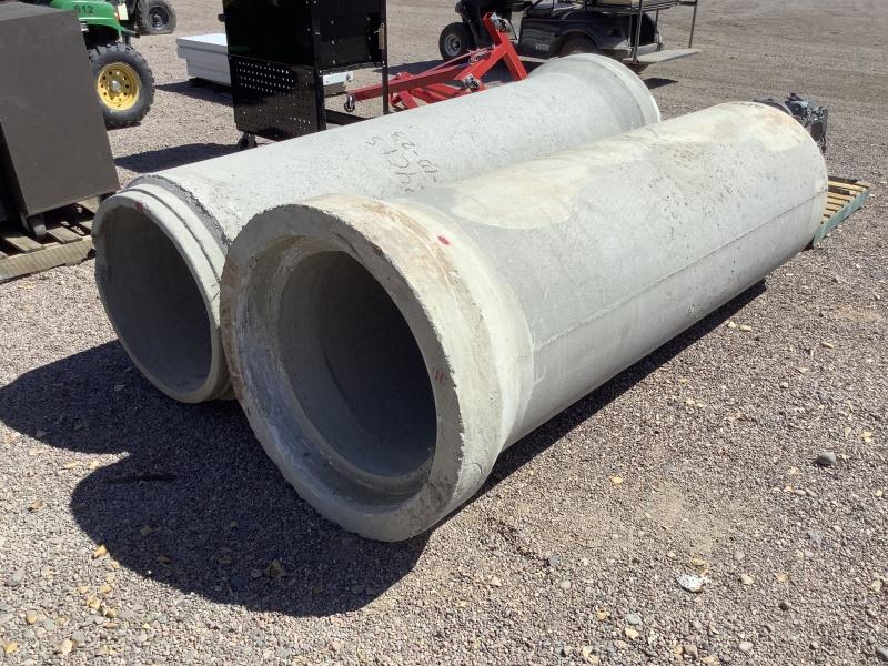 (2) PIECES OF 24IN X 8FT CONCRETE PIPE