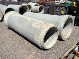 (2) PIECES OF 24IN X 8FT CONCRETE PIPE