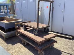 (3) METAL CARTS