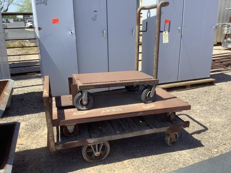 (3) METAL CARTS