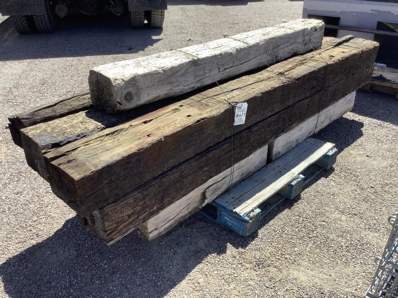 PALLET OF ASST RAILROAD TIES