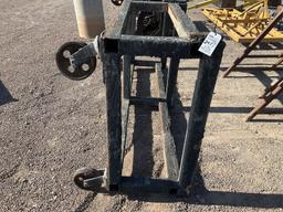 STEEL FRAMED ROLLING CART