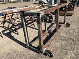 STEEL FRAMED ROLLING CART