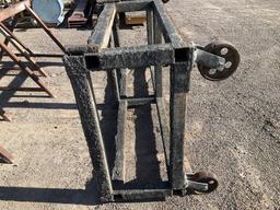 STEEL FRAMED ROLLING CART