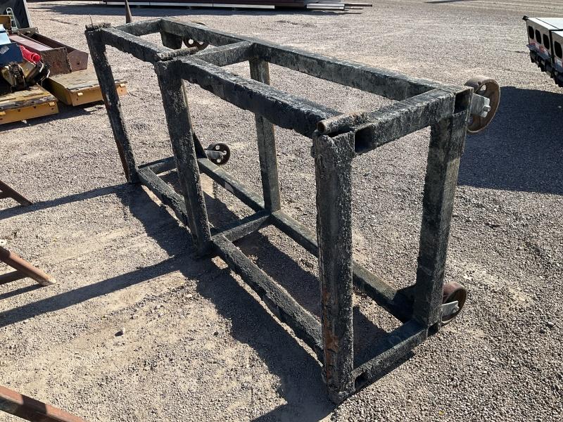 STEEL FRAMED ROLLING CART