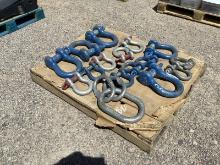 PALLET OF ASST SCREW ANCHOR SHACKLES