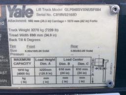 YALE MODEL GLP040SVXNUSF084PROPANE FORKLIFT