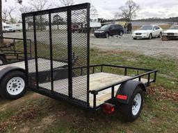 2018 CARRY ON UNTILITY TRAILER (5FT X 8FT, SINGLE AXLE, VIN-4YMBU0811JG0097