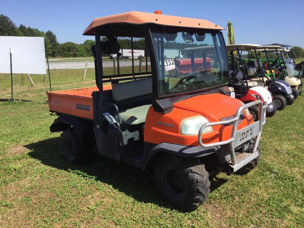 KUBOTA RTV900 UTILITY CART (DIESEL, 4X4, SN-KRTV9008610713, HRS READ 1444