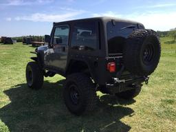 2001 JEEP WRANGLER (AT, 2 DR HARDTOP, 4X4, NEW TIRES, WARN VR8000-5 WINCH,