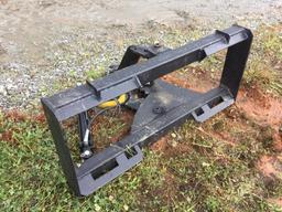 UNUSED SKID STEER HYD. TREE/POST PULLER ATTACH.