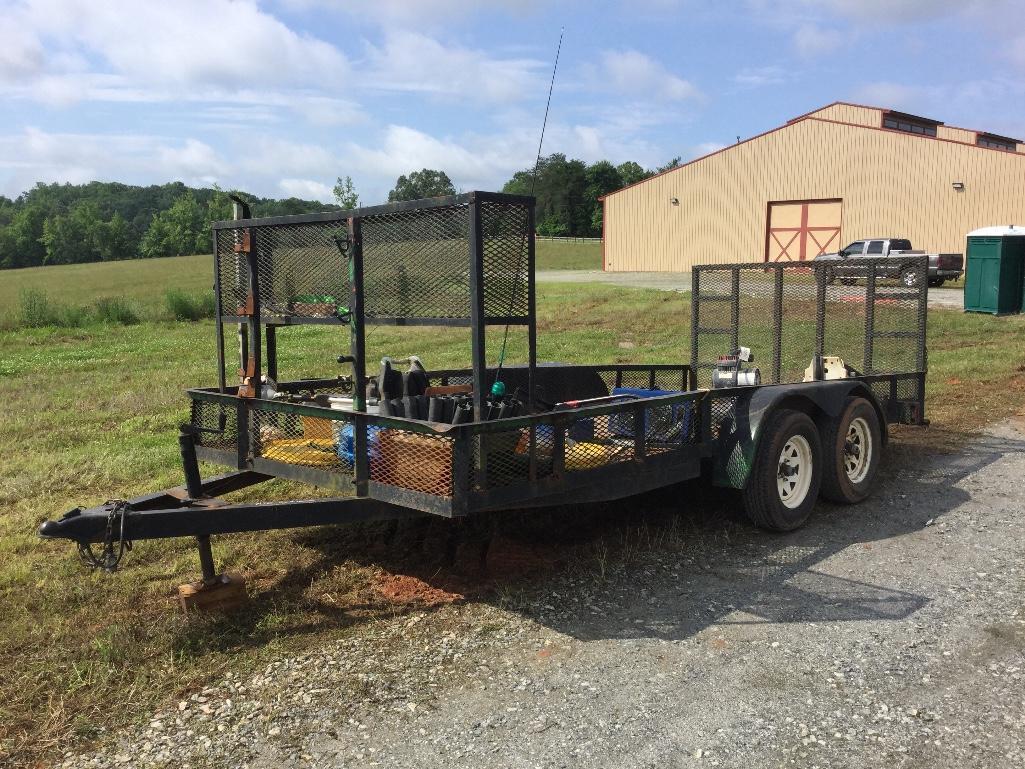 16FT X 7FT LANDSCAPE TRAILER - NO TITLE (T/A)