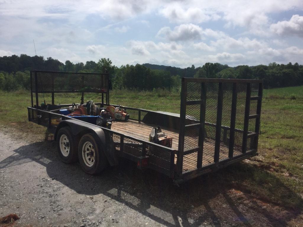 16FT X 7FT LANDSCAPE TRAILER - NO TITLE (T/A)