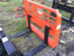 UNUSED TIGER SKID STEER FORK ATT - ORANGE