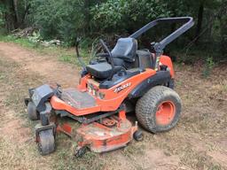 KUBOTA ZD331 ZERO TURN MOWER (HOURS READ 1308, SN-10972, 60'' DECK, HAVE TO JUMP ACROSS STARTER TO