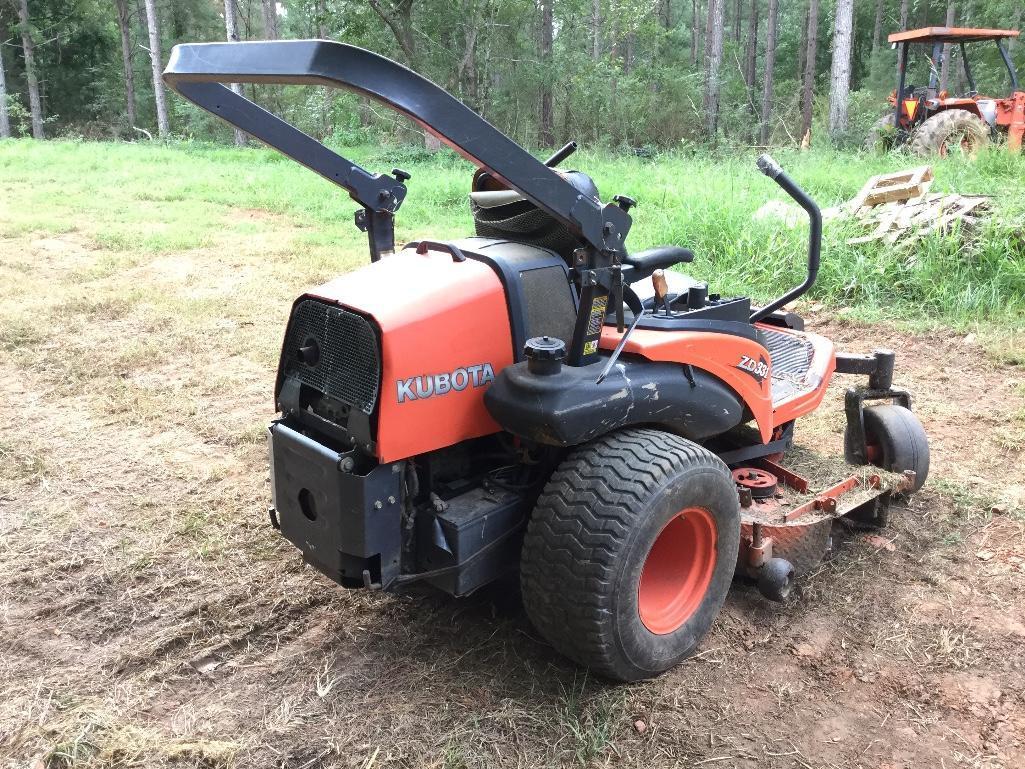 KUBOTA ZD331 ZERO TURN MOWER (HOURS READ 1308, SN-10972, 60'' DECK, HAVE TO JUMP ACROSS STARTER TO