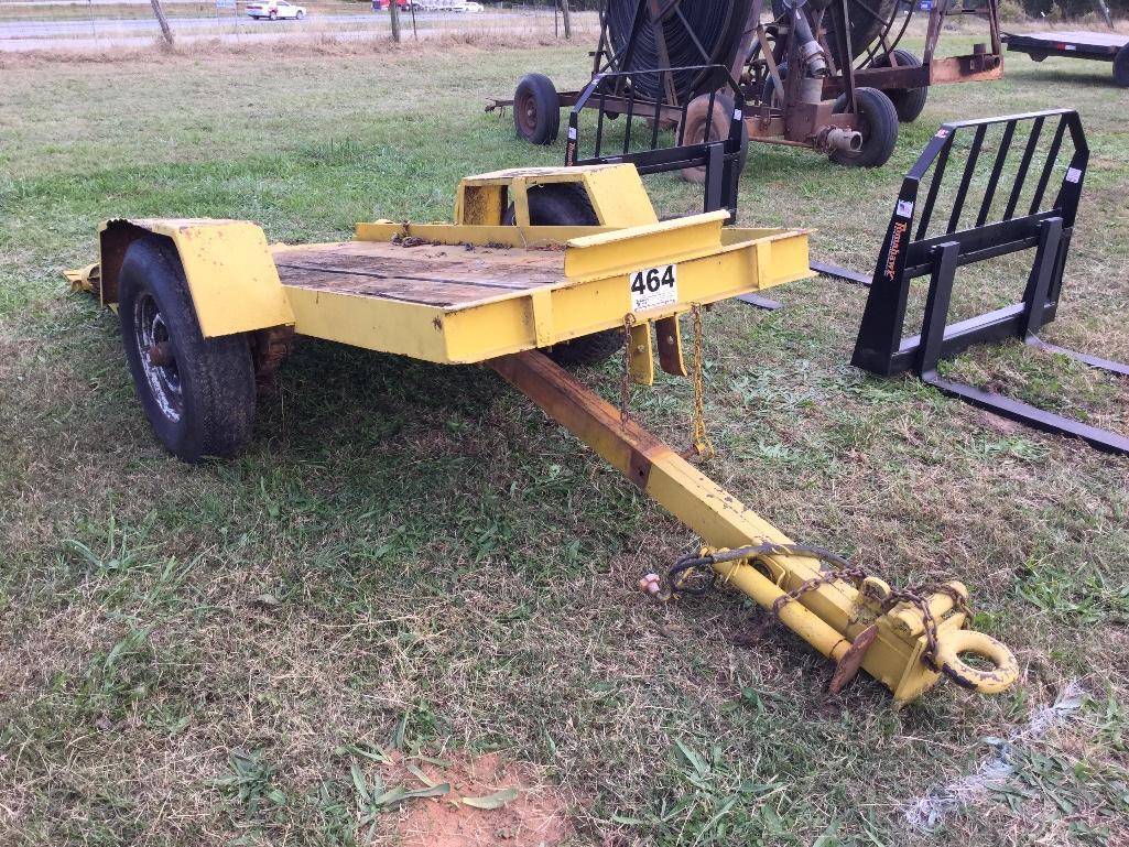 SINGLE AXLE TRAILER W/RAMP (NO TITLE)