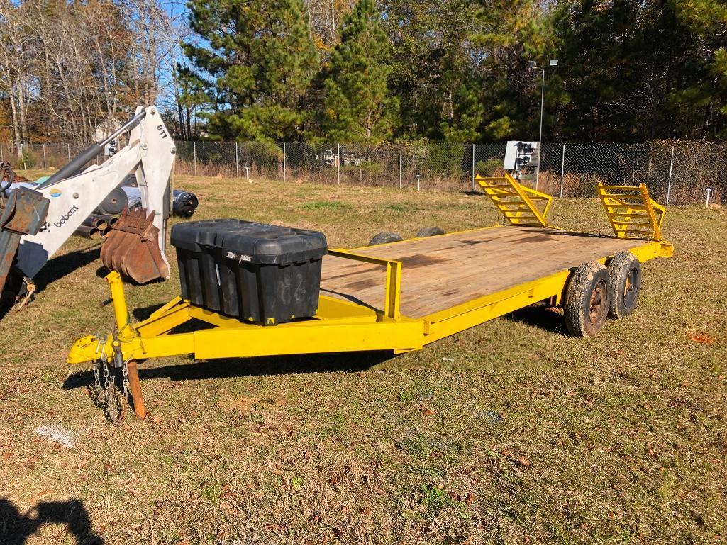 77" X 16' EQUIPMENT TRAILER (2 AXLES, RAMPS, SN-T975883)