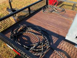 HOBART 250 AMP WELDER MOUNTED ON 6' X 12' SINGLE AXLE TRAILER-NO TITLE