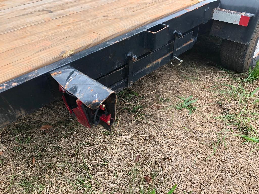 82' X 18' 2 AXLE EQUIPMENT TRAILER-NO TITLE