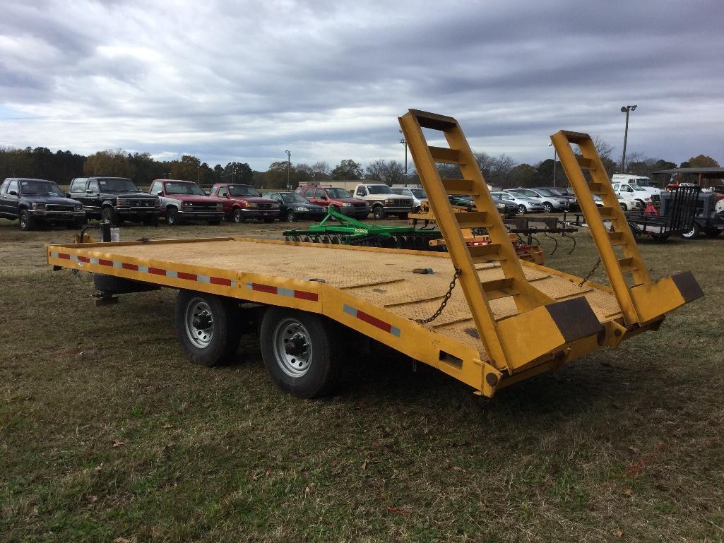 REID 8' X 18' EQUIPMENT TRAILER (NO TITLE, UNUSED TIRES, UNUSED WHEELS, BRA