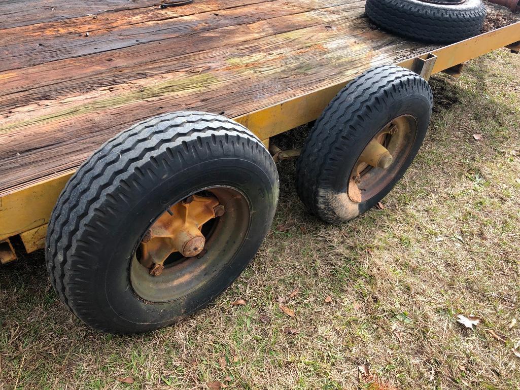 75" X 16' 2 AXLE EQUIPMENT TRAILER-NO TITLE