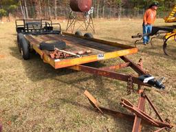 75" X 16' 2 AXLE EQUIPMENT TRAILER-NO TITLE