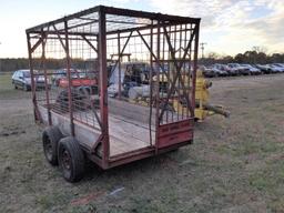 6X10 LIVESTOCK TRAILER-2 AXLE-NO TITLE - RESERVE 900