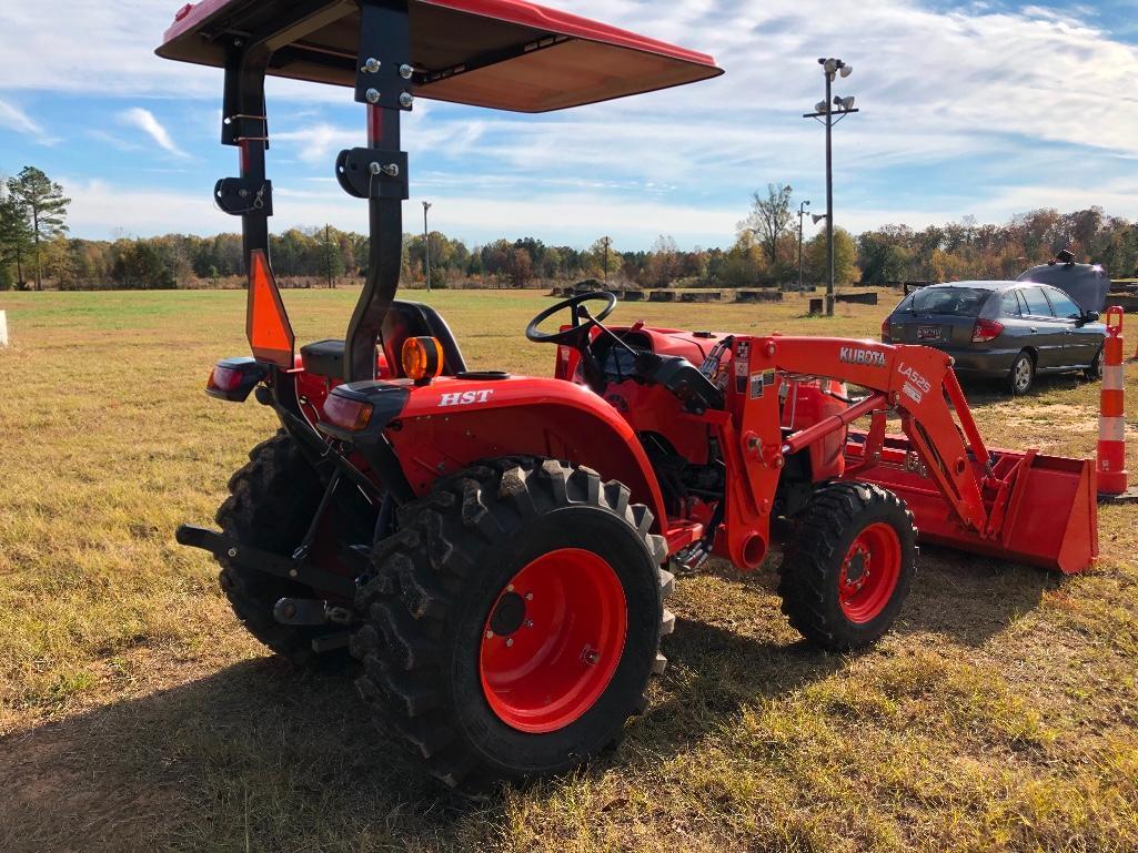 KUBOTA L2501 TRACTOR WITH LOADER (LIKE NEW, WARRANTY THROUGH 4-12-2020, ONLY 38 HRS, LA525 LOADER,