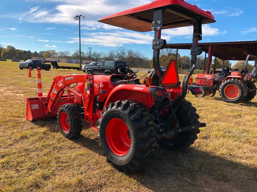 KUBOTA L2501 TRACTOR WITH LOADER (LIKE NEW, WARRANTY THROUGH 4-12-2020, ONLY 38 HRS, LA525 LOADER,